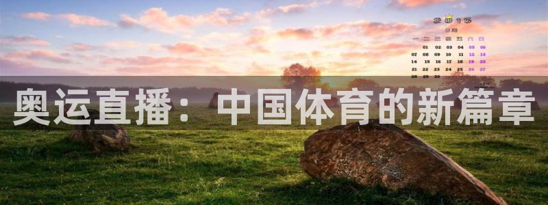 壹号娱乐官方网站下载：奥运直播：中国体育的新篇章